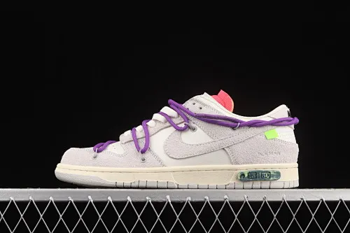 All categories Nk SB Dunk series Nk SB Dunk Low low-top sneakers G version OF x Nk Dunk Low OW suede SB smashed backboard fashion casual sneakers DJ0950-101